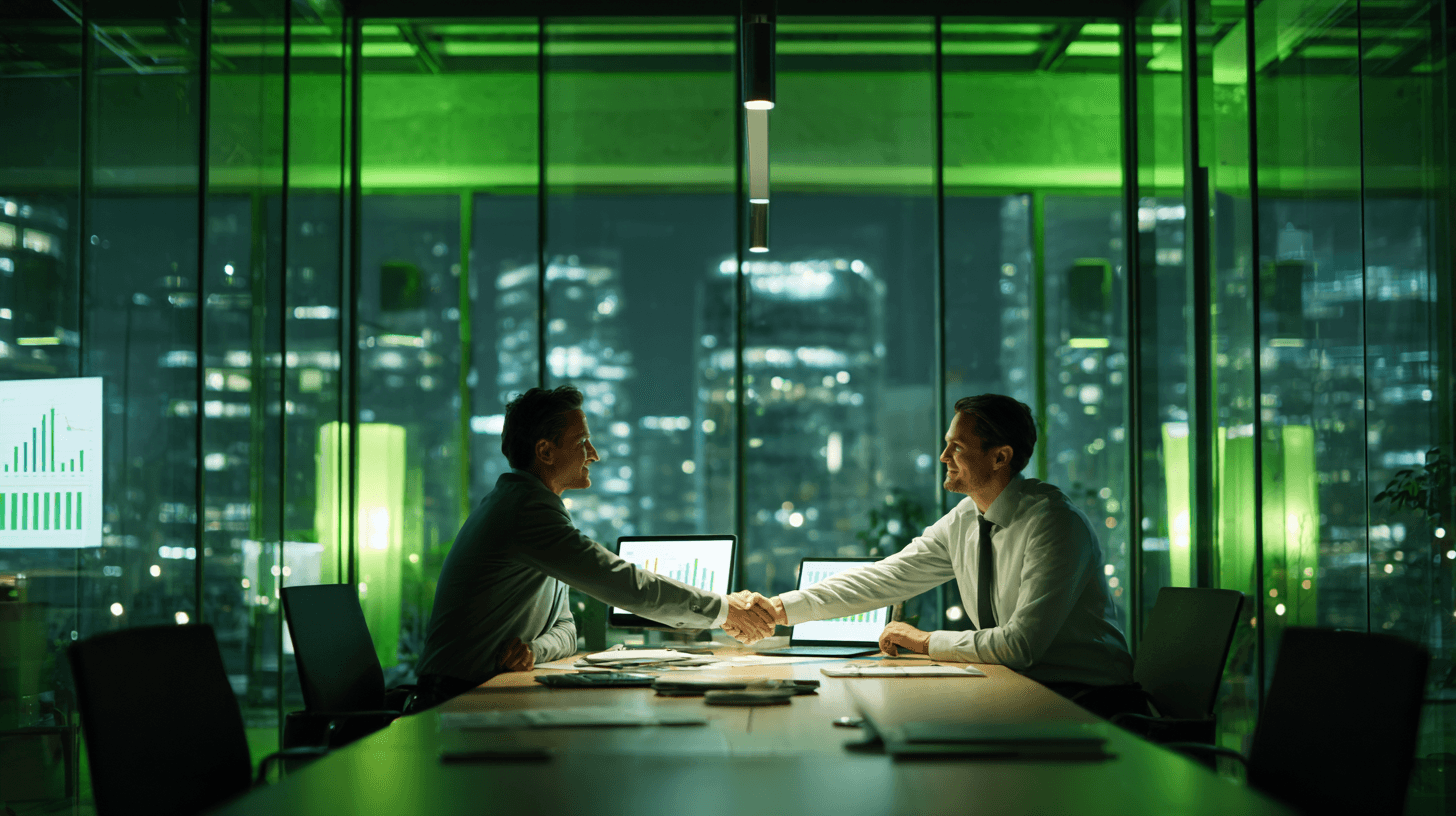 Negotiation between occupier and landlord teams over warehouse lease terms